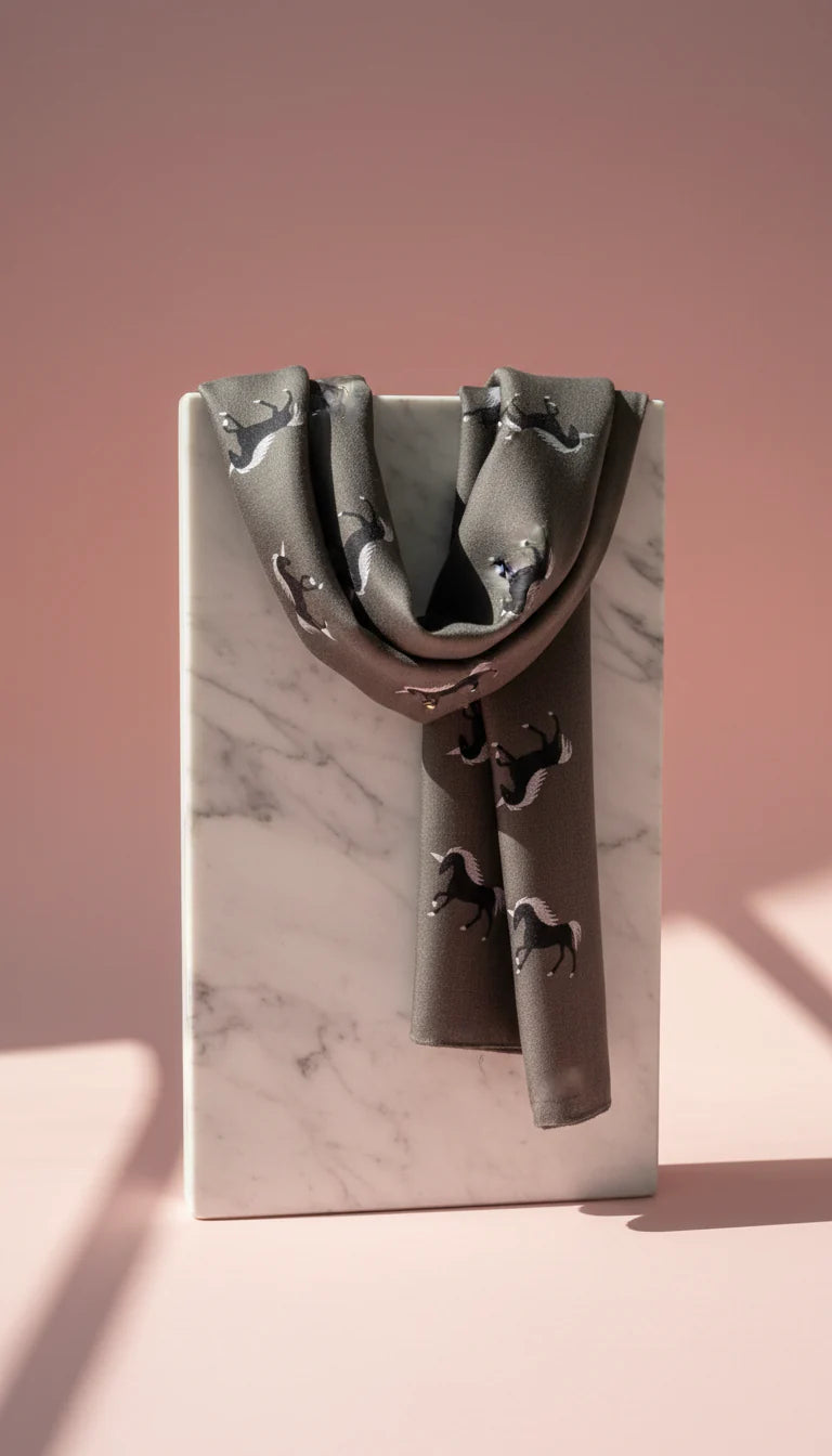 Unicorn Embroidered Scarf Pack of 12