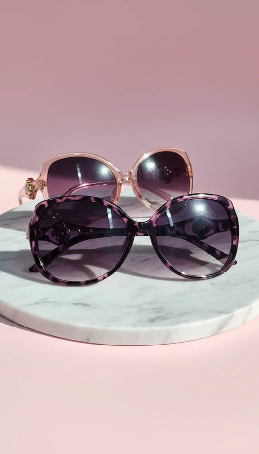 Oval Frame Acrylic Sunglasses Box of 12