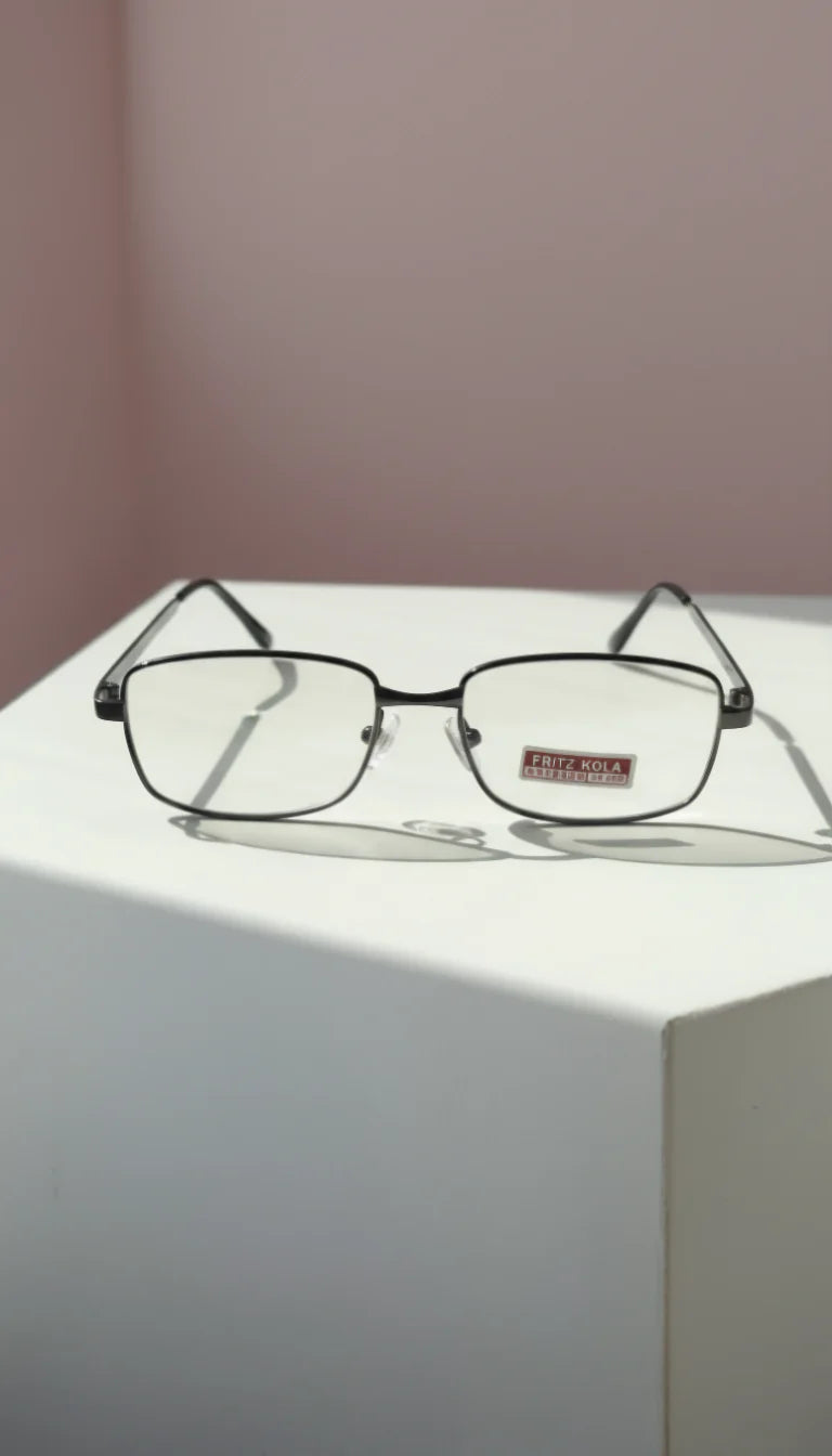 Rectangular Alloy Frame Reading Glasses