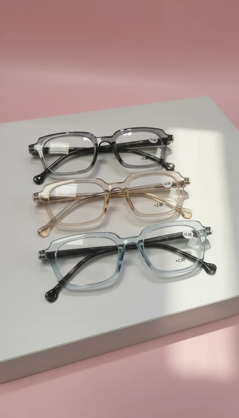 Acrylic Rectangular Frame Reading Glasses