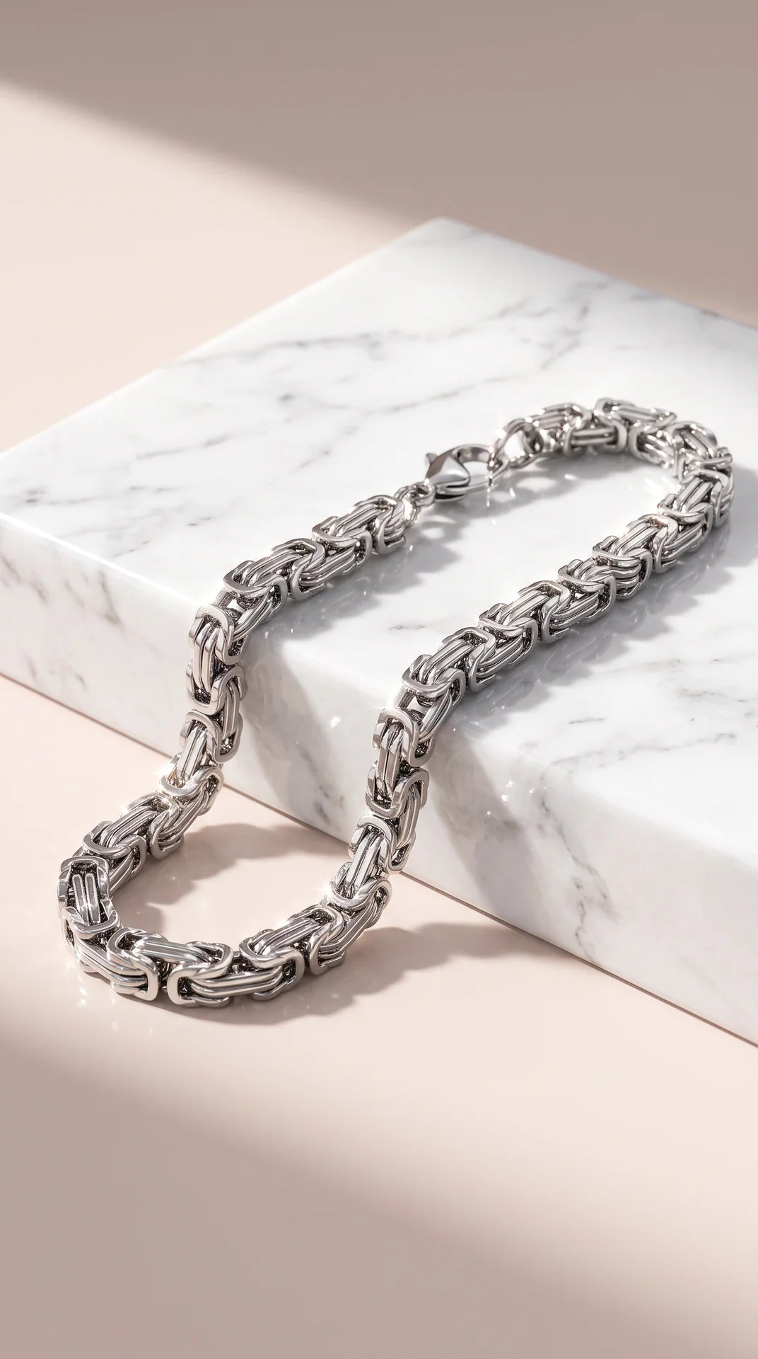 Classic Intricate Stainless Steel Chain Bracelet