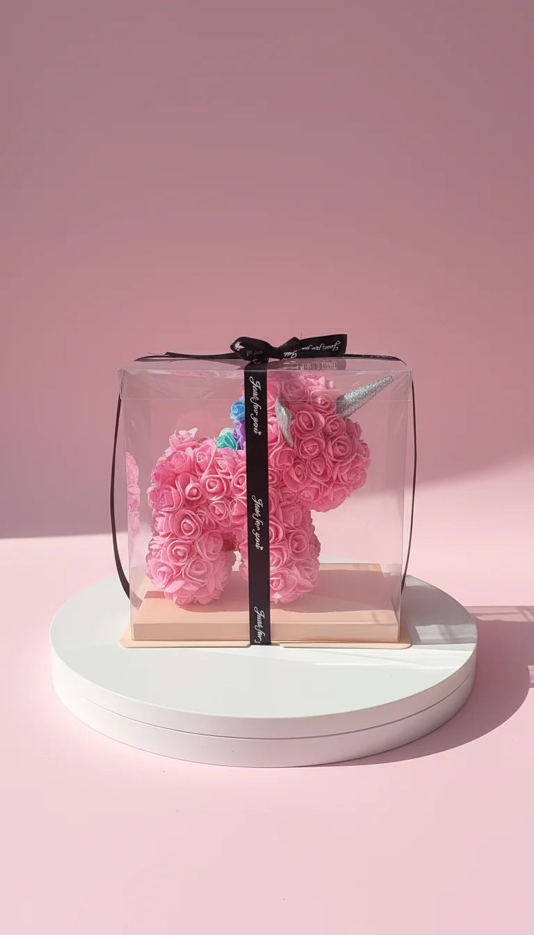 Silk Artificial Flower Unicorn Roses With Luxury Gift Box