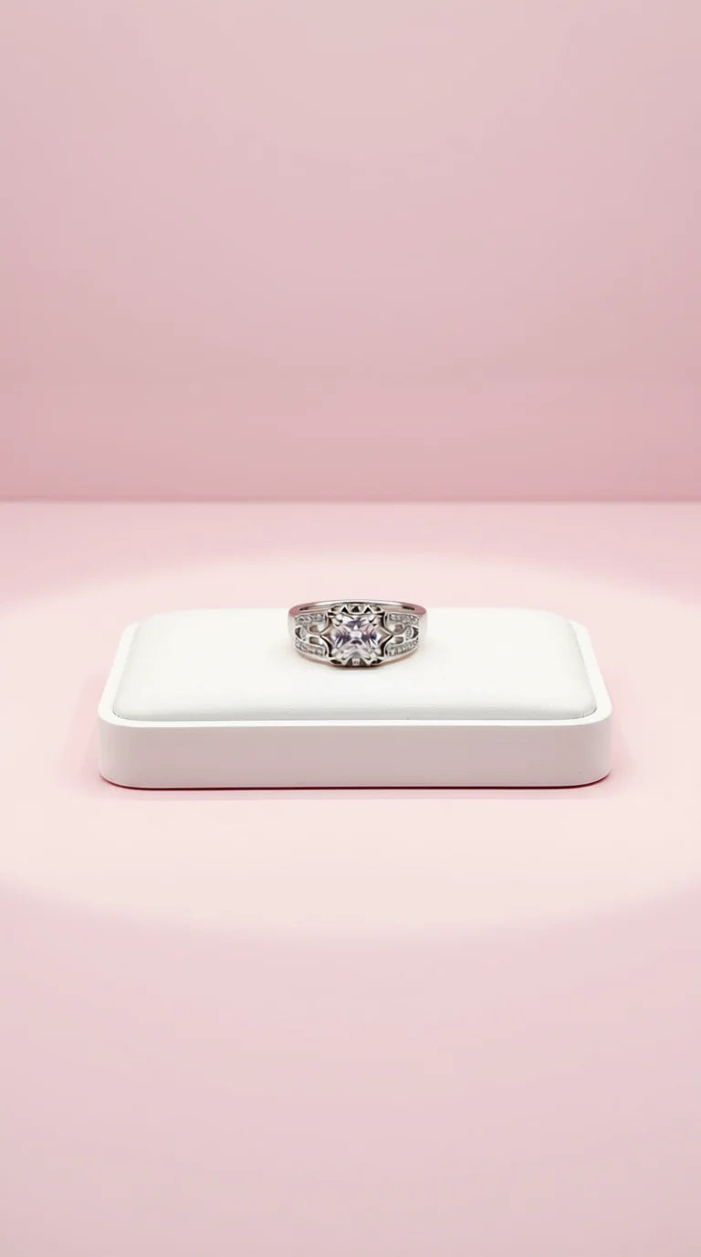 Geometric Crystal Rings Box set of 12