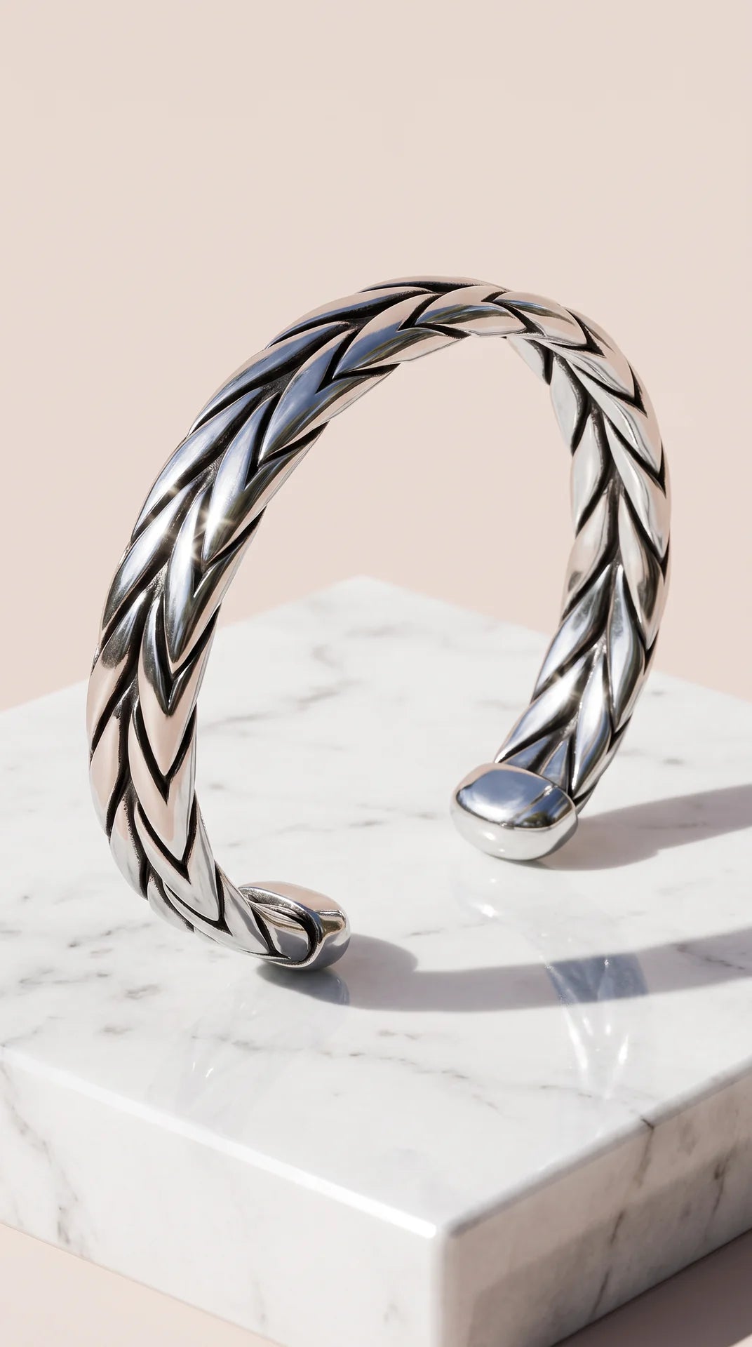 Unisex Braided Luxe Cuff Bracelet – Gold &vSilver