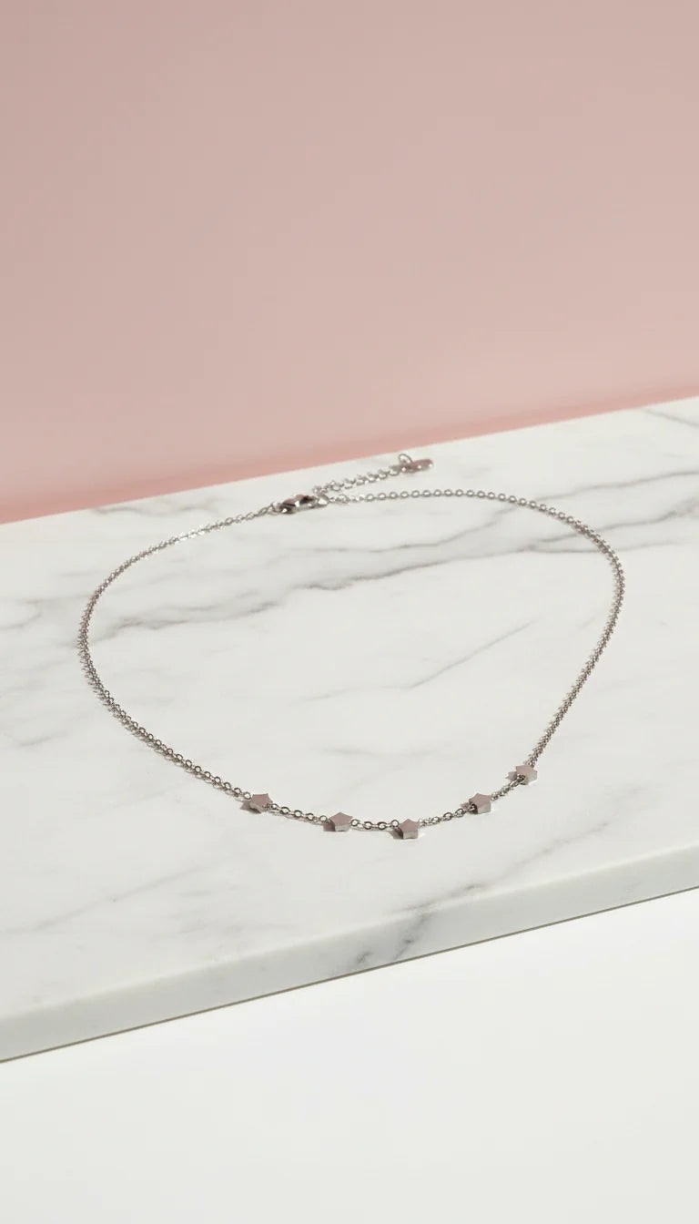 Star Stainless Steel Gold Plated Pendant Necklace