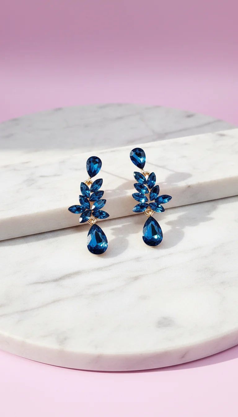 Layered Crystal Drop & Dangle Earrings