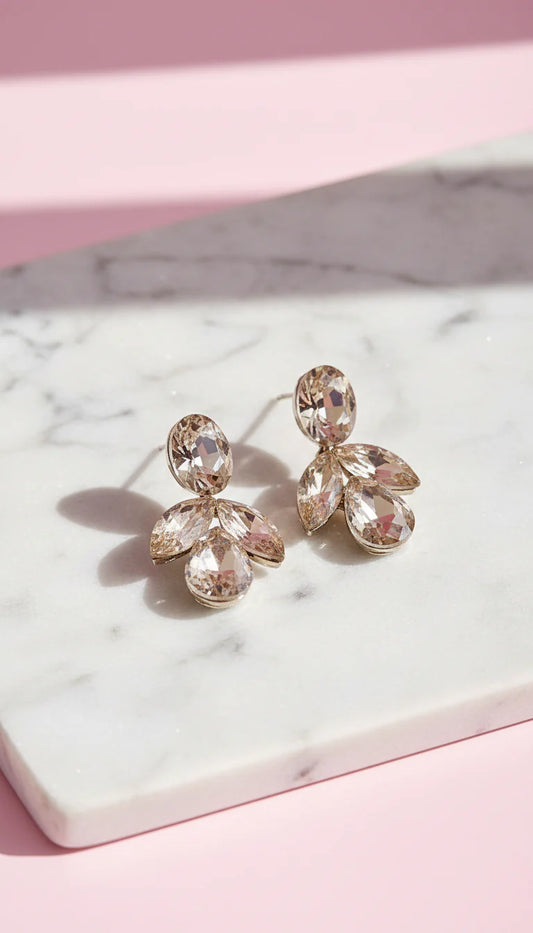 Layered Crystal Drop & Dangle Earrings