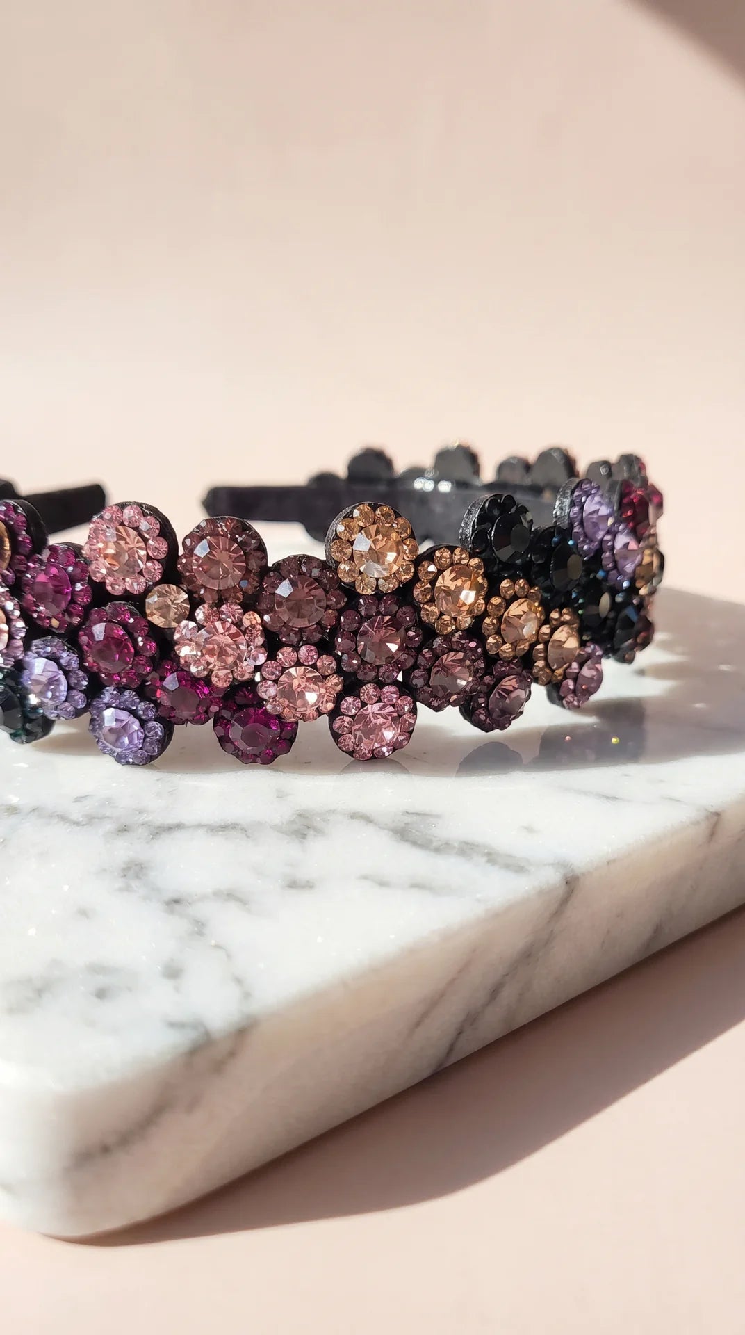 Women’s Flower Crystal Statement Headband & Hair Band