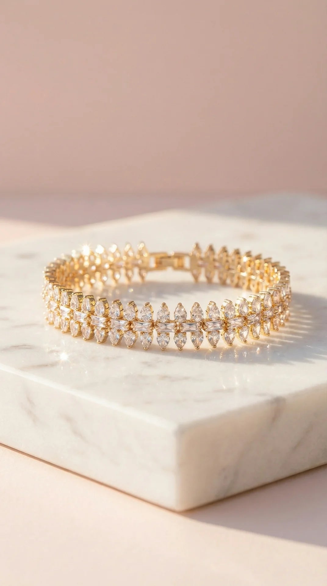Halo Tennis Crystal Bracelet