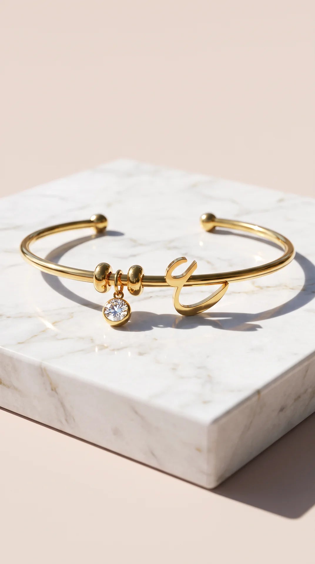 Arabic Initial Charm Bracelet – Gold & Silver