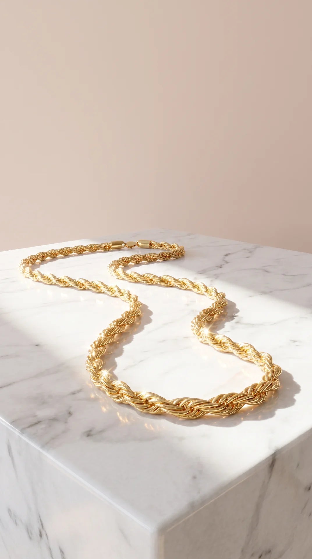 Rope Chain Gold Plated Necklace Chain