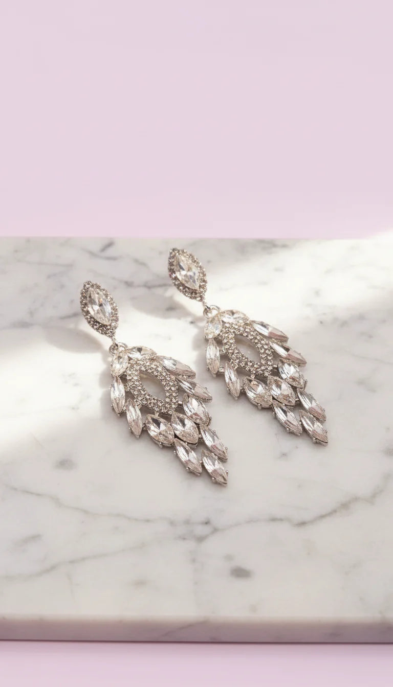 Teardrop Crystal Drop & Dangle Earrings