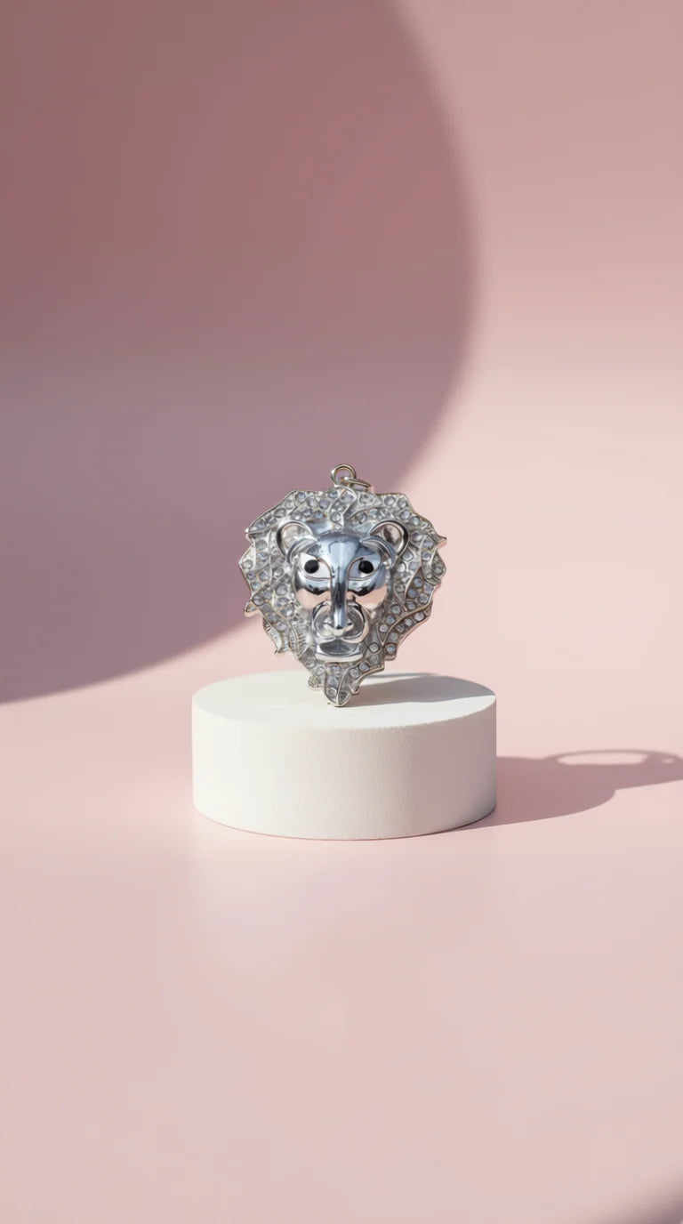 Lion Crystal Key Ring & Bag Charm