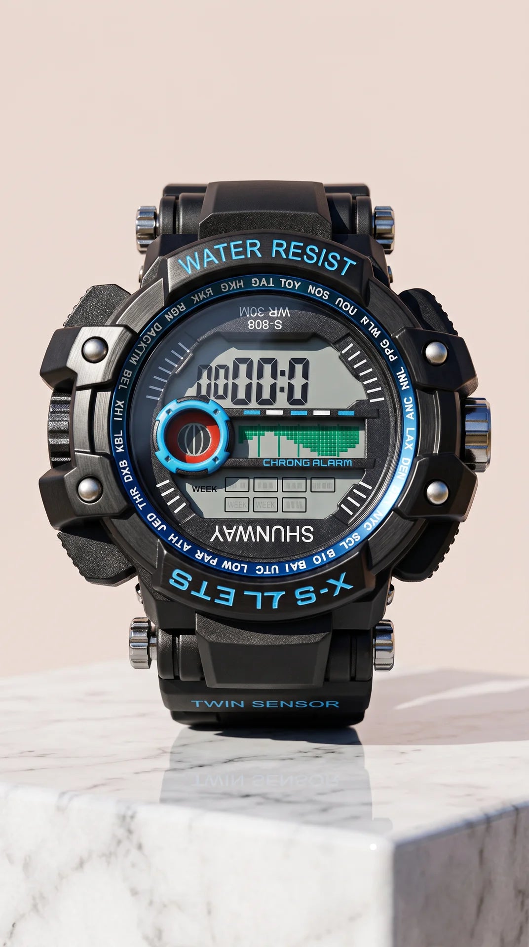 Shunway Digital Sports Watch – Water Resistant Outdoor Watch