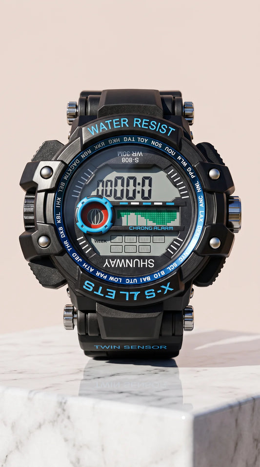 Shunway Digital Sports Watch – Water Resistant Outdoor Watch