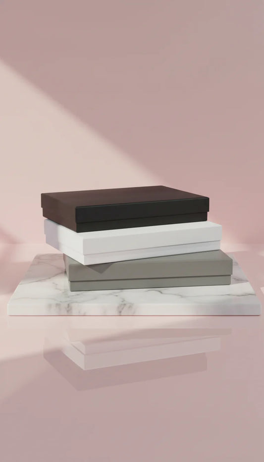 Pack Of 6 Oblong Jewellery Gift Box Packaging