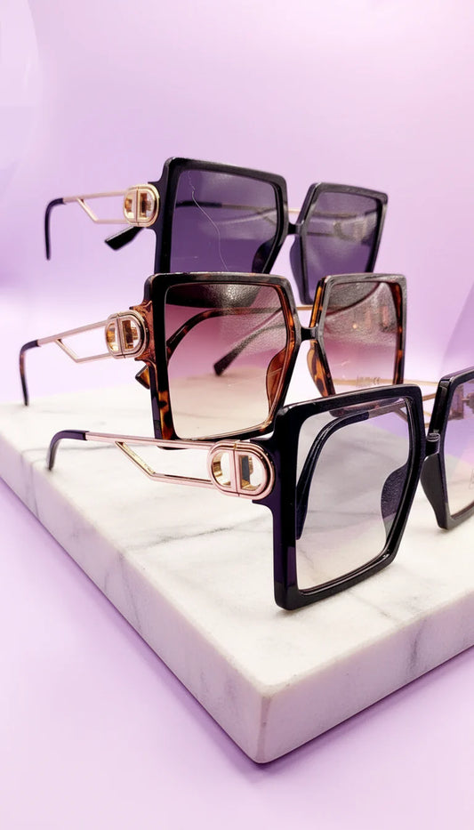 Square Frame Oversized Sunglasses Box of 20