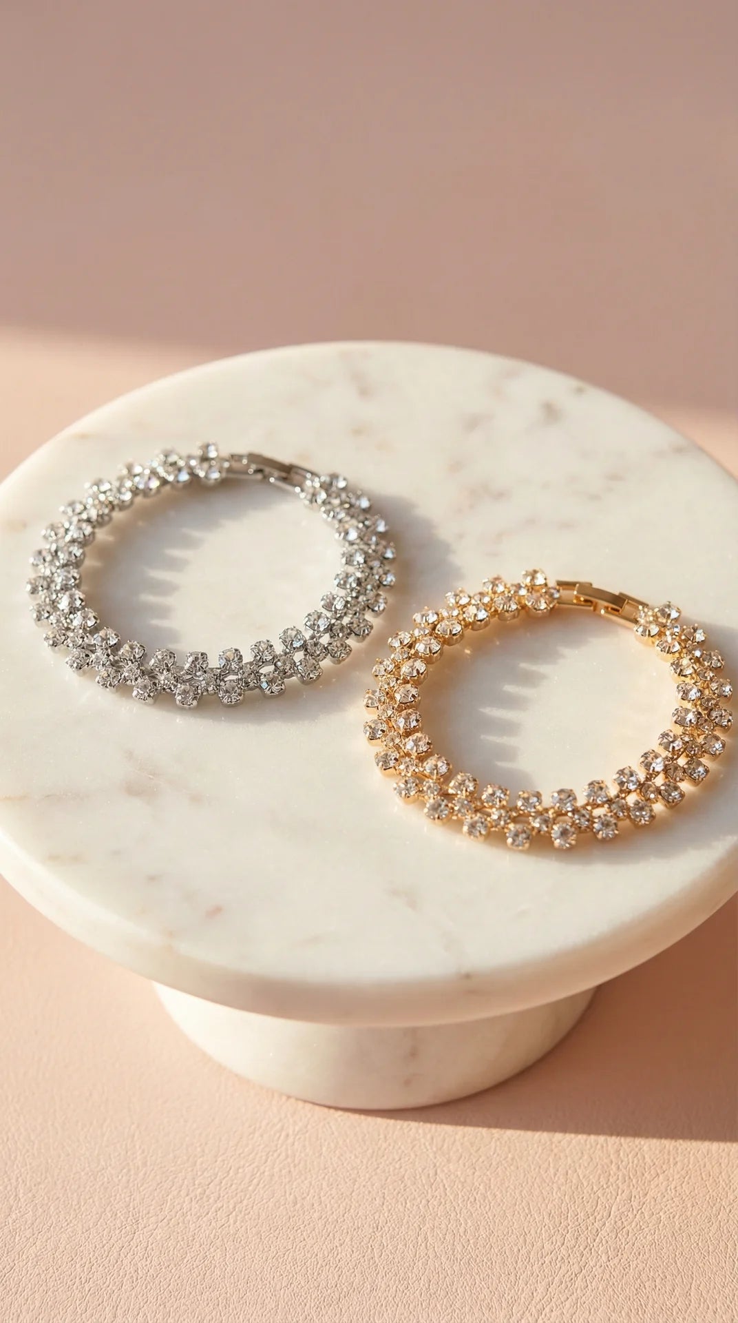 Round Cut Crystal Tennis Bracelet