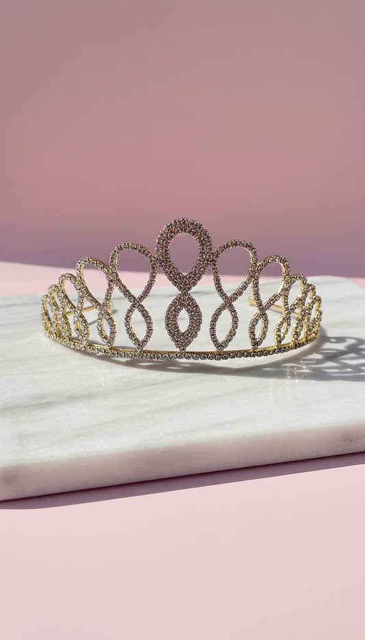 Oval Crystal Wedding Bridal Tiara Crown