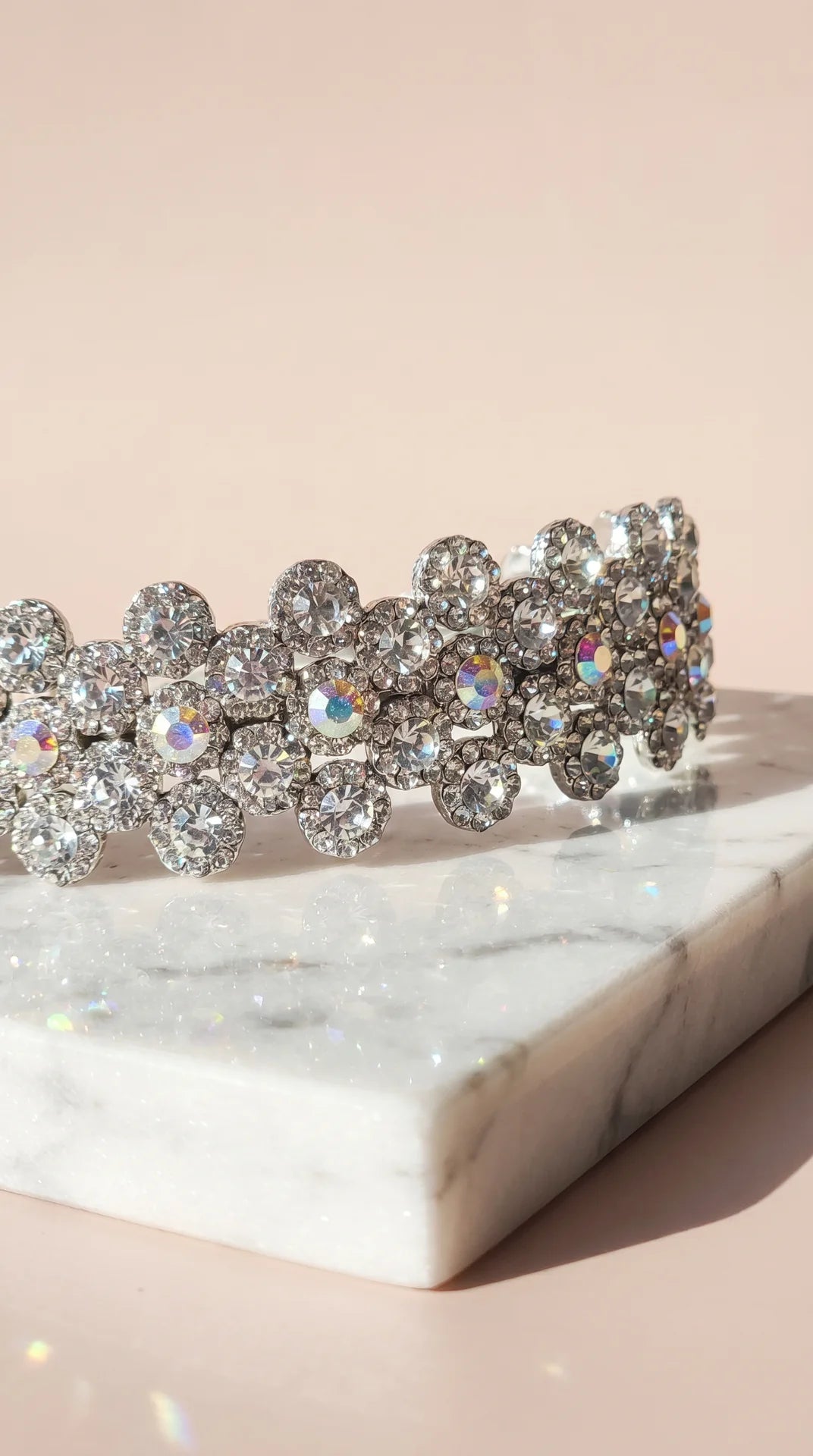 Women’s Flower Crystal Statement Headband & Hair Band