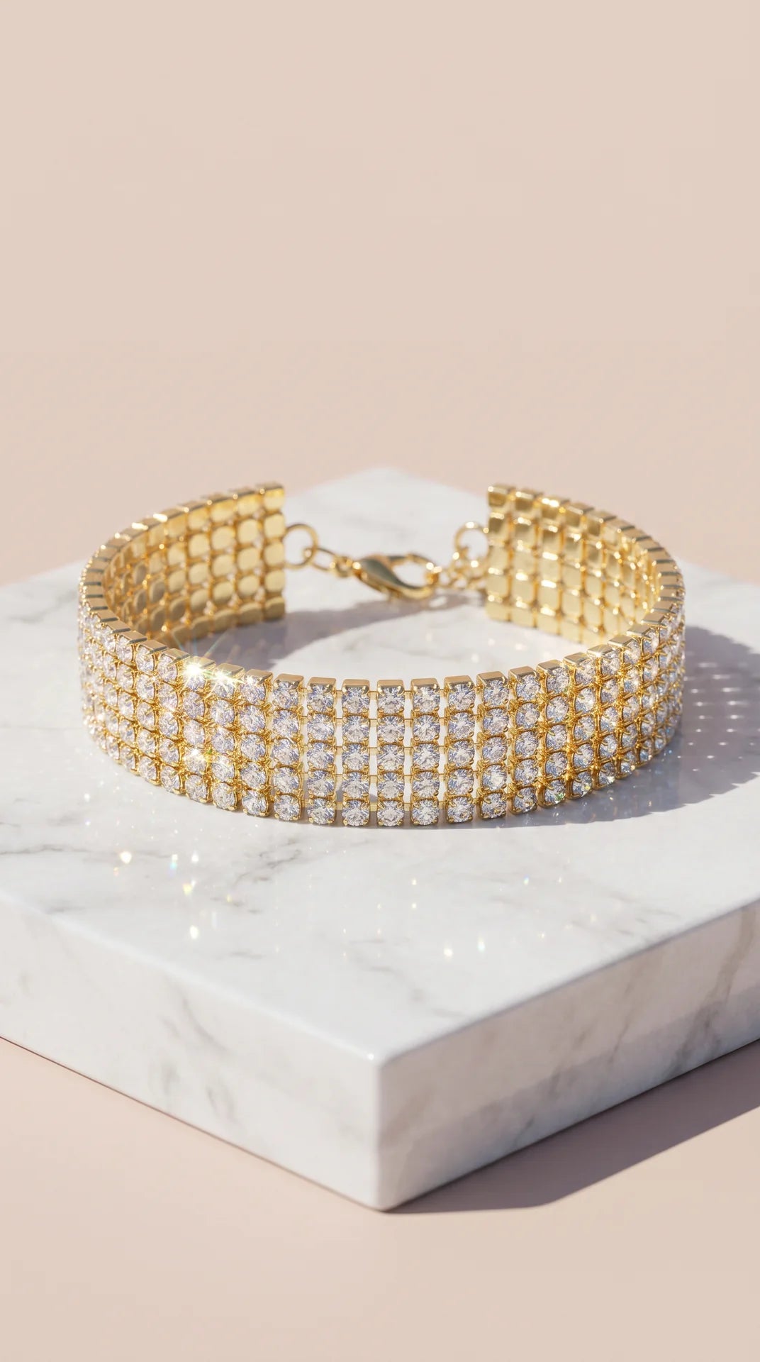 Classic Zircon Crystal Tennis Bracelet