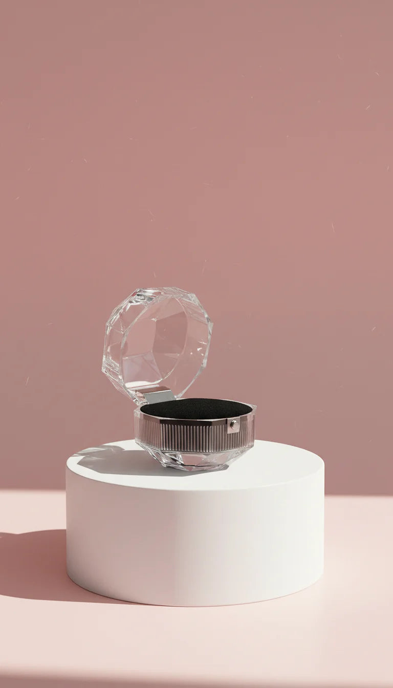 Pack Of 20 Acrylic Ring Jewellery Gift Box Packaging