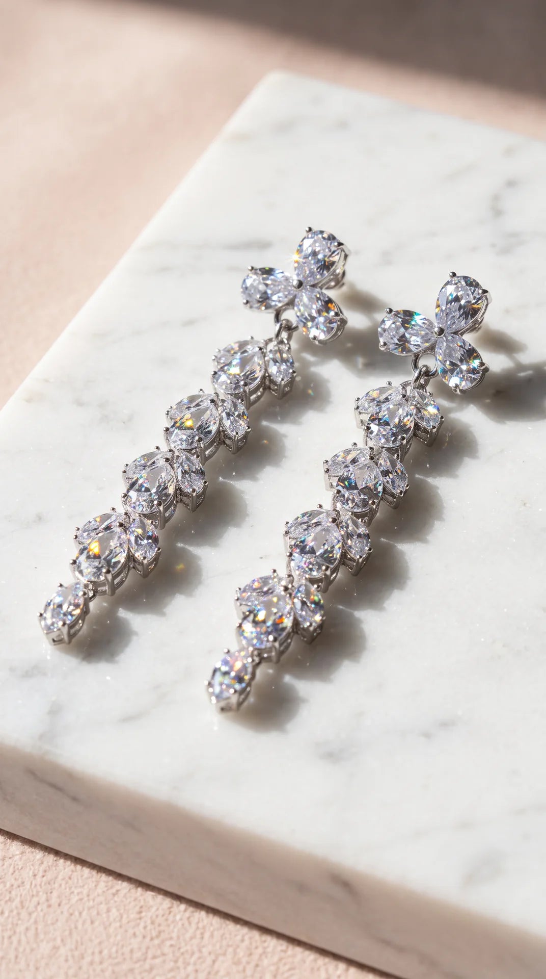 Marquise Cut Crystal Drop & Dangle Statement Earrings