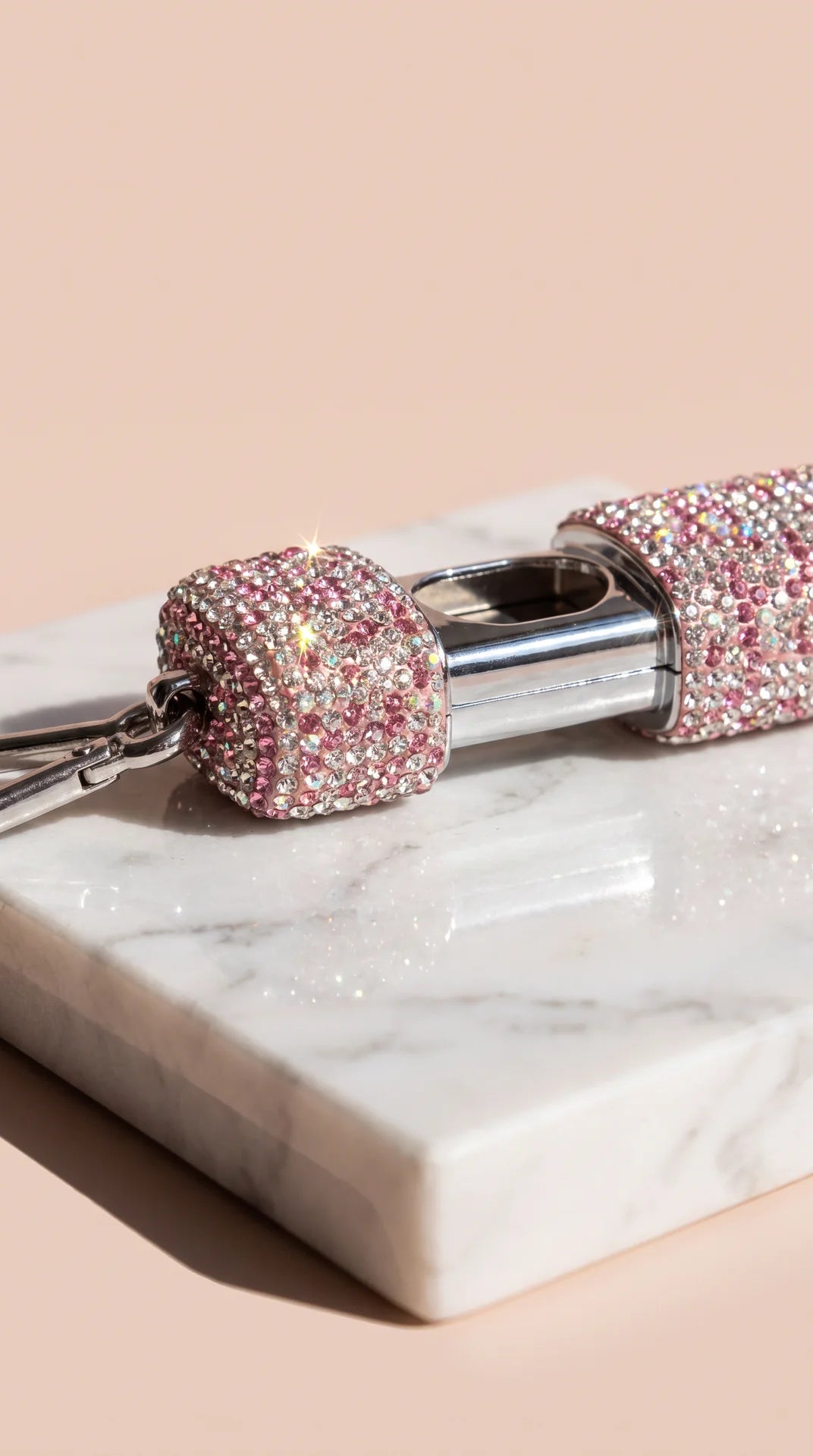 Portable Crystal Keyring Ashtray & Trinket Box