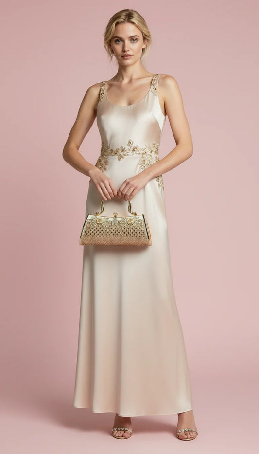 Mirrored Decor Oblong Crystal Clutch bag