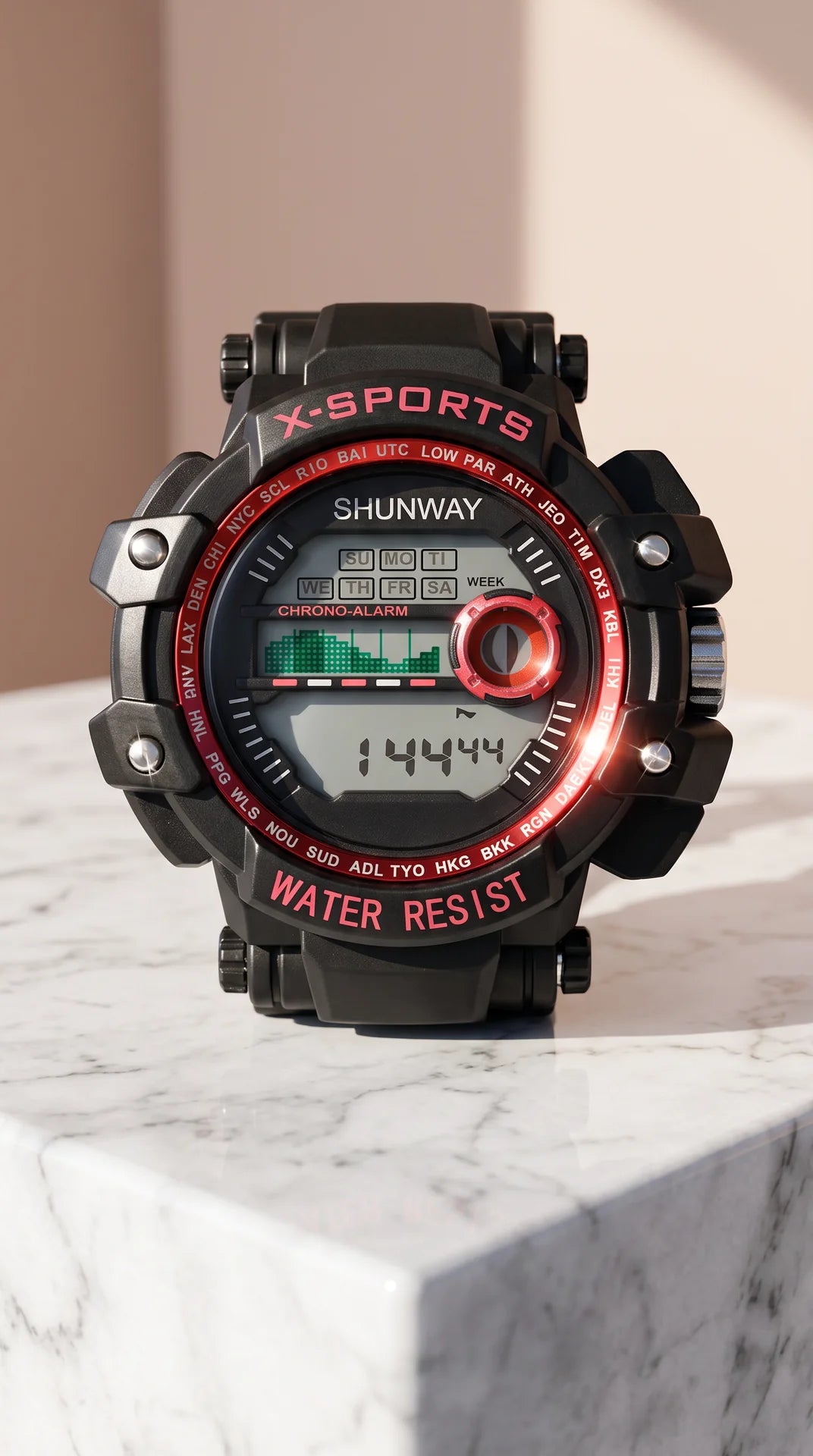 Shunway Digital Sports Watch – Water Resistant Outdoor Watch