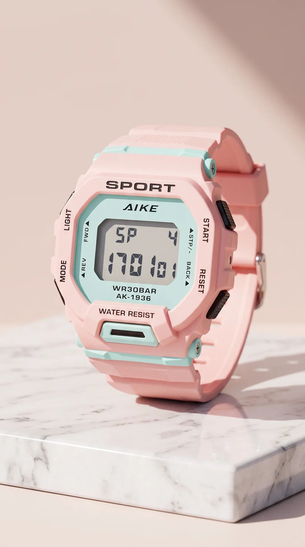 Sport Digital Watch – Water Resistant Casual Sports Watch