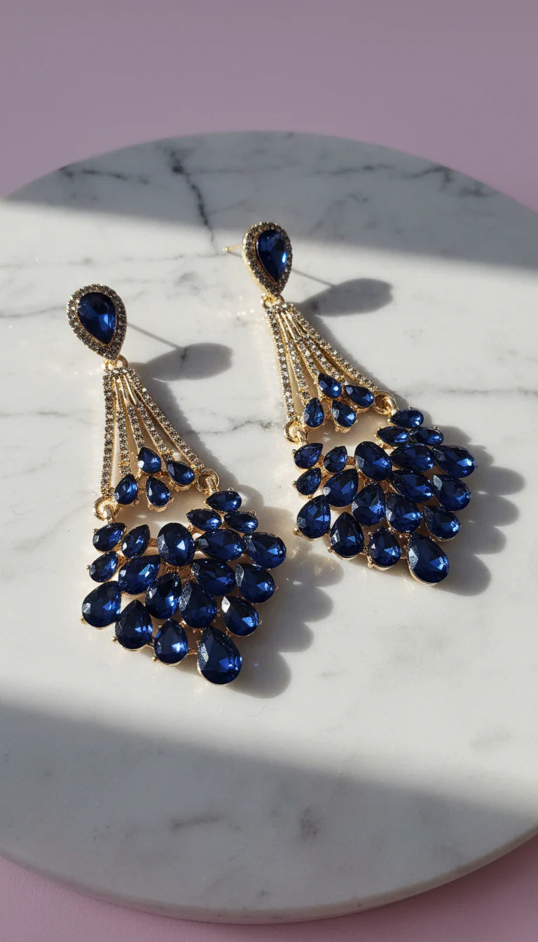 Jeweled Crystal Drop & Dangle Earrings