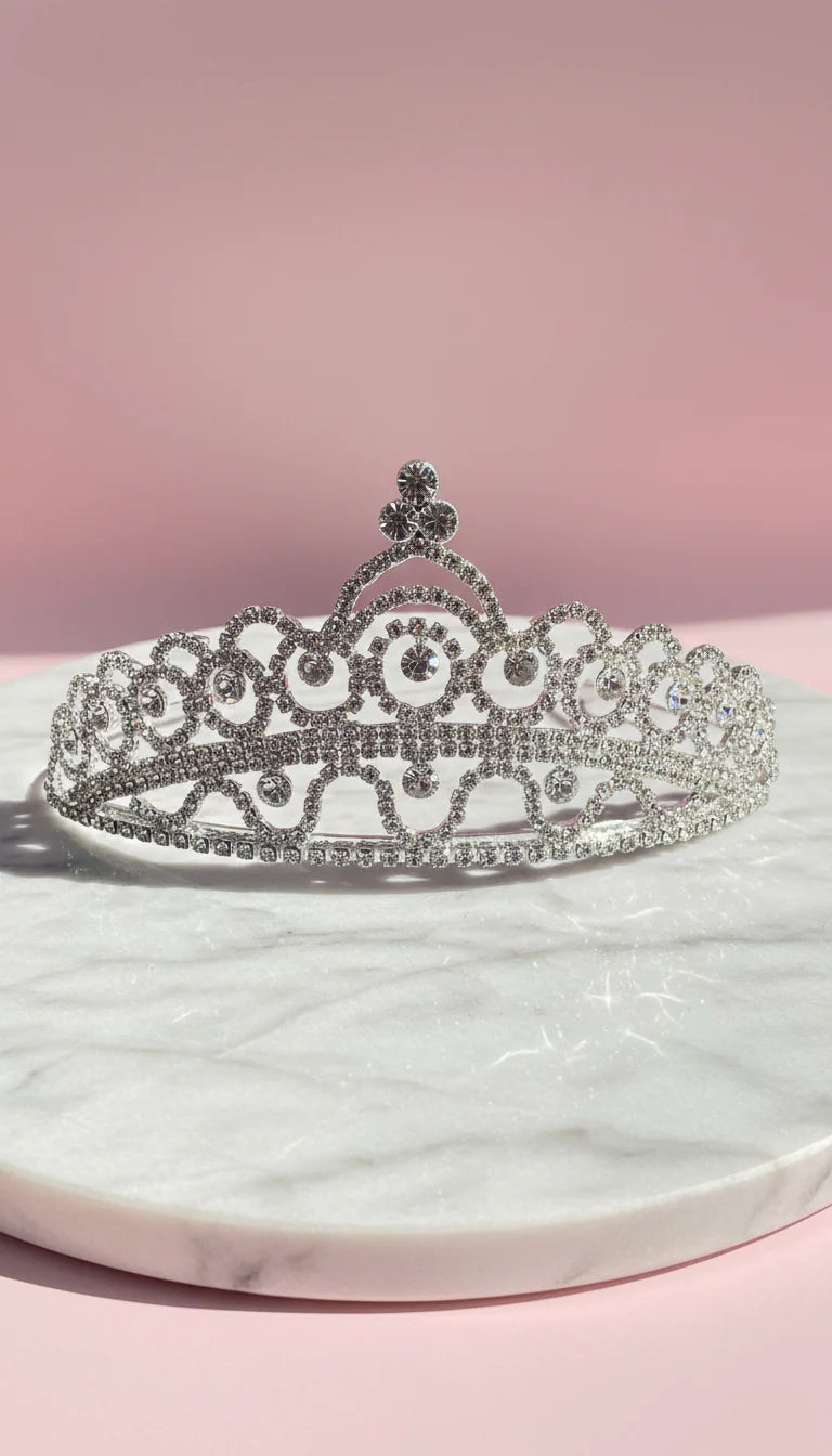 Curved Crystal Wedding Bridal Tiara Crown