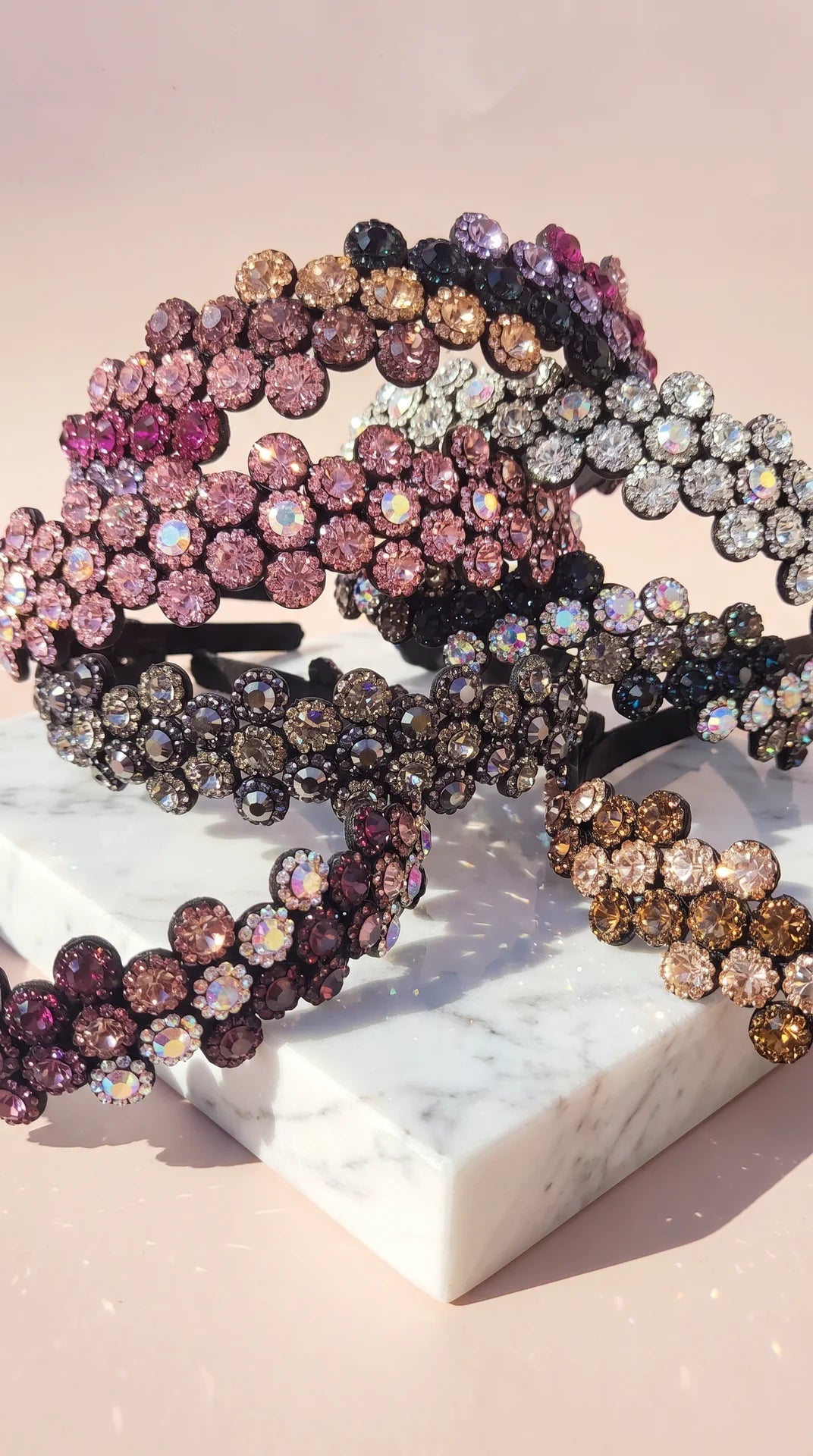 Women’s Flower Crystal Statement Headband & Hair Band