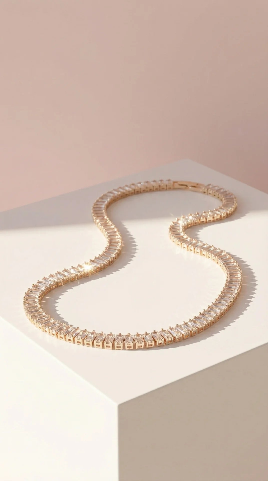 Baguette Cut Couture Crystal Necklace