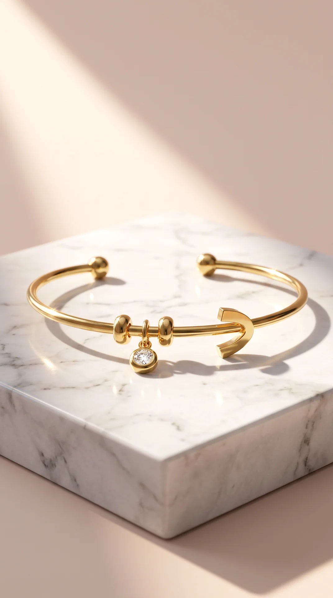 Arabic Initial Charm Bracelet – Gold & Silver