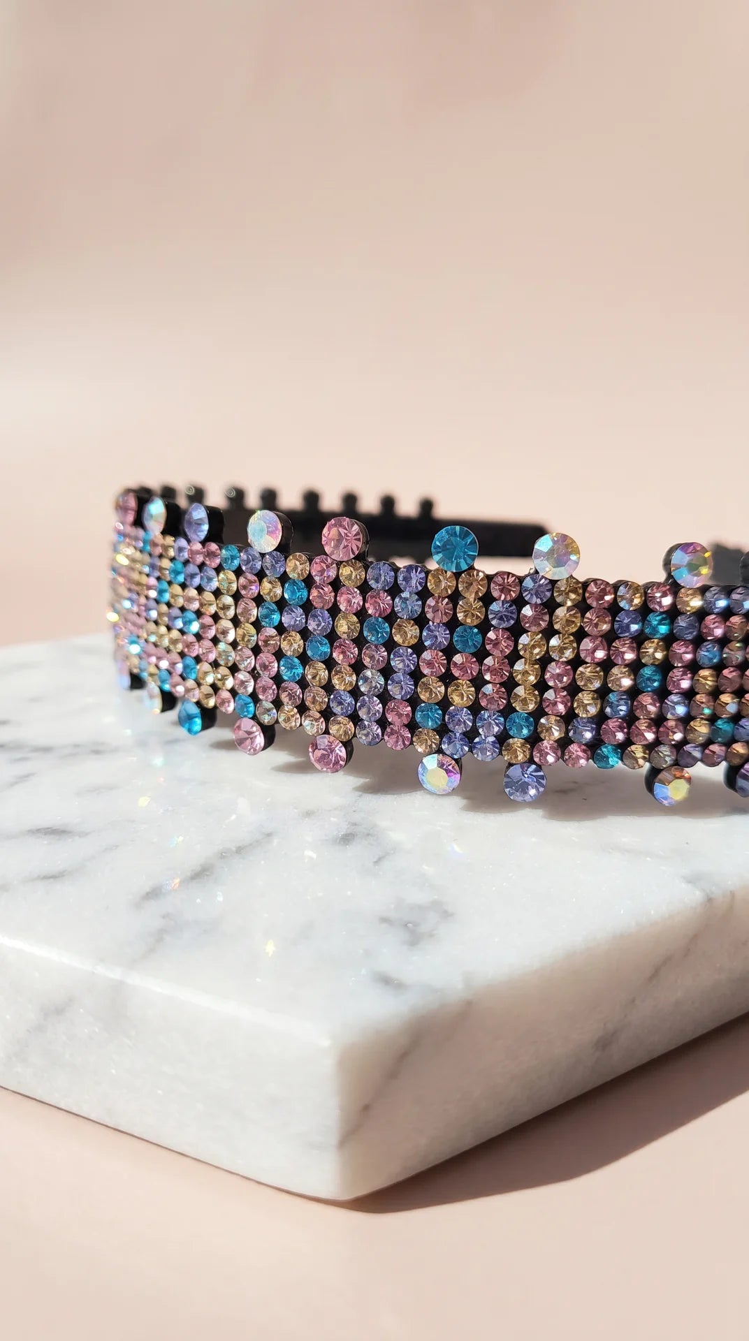 Women’s Crystal Cluster Statement Headband & Hair Band
