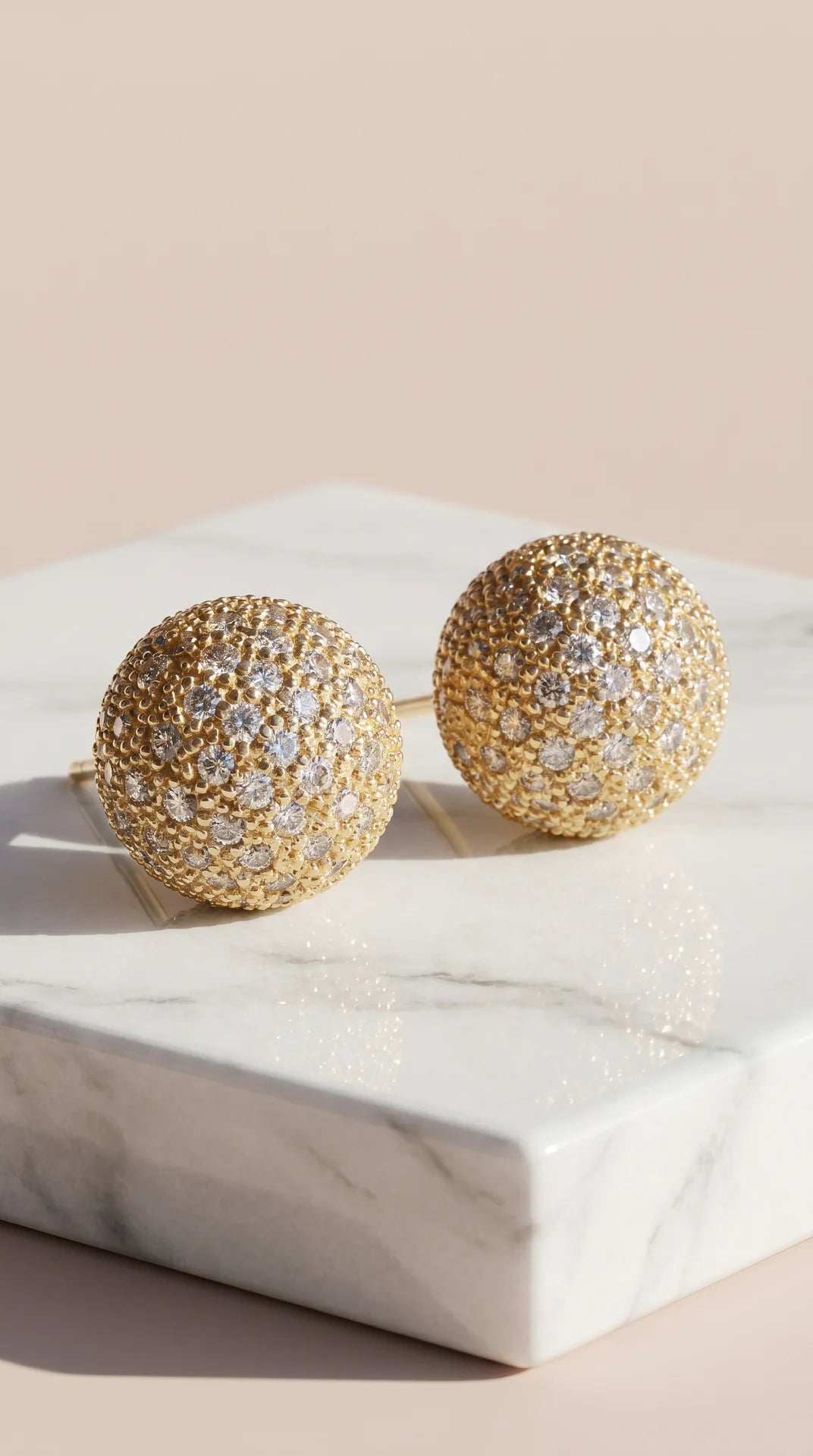 Cluster Ball Crystal Stud Earrings
