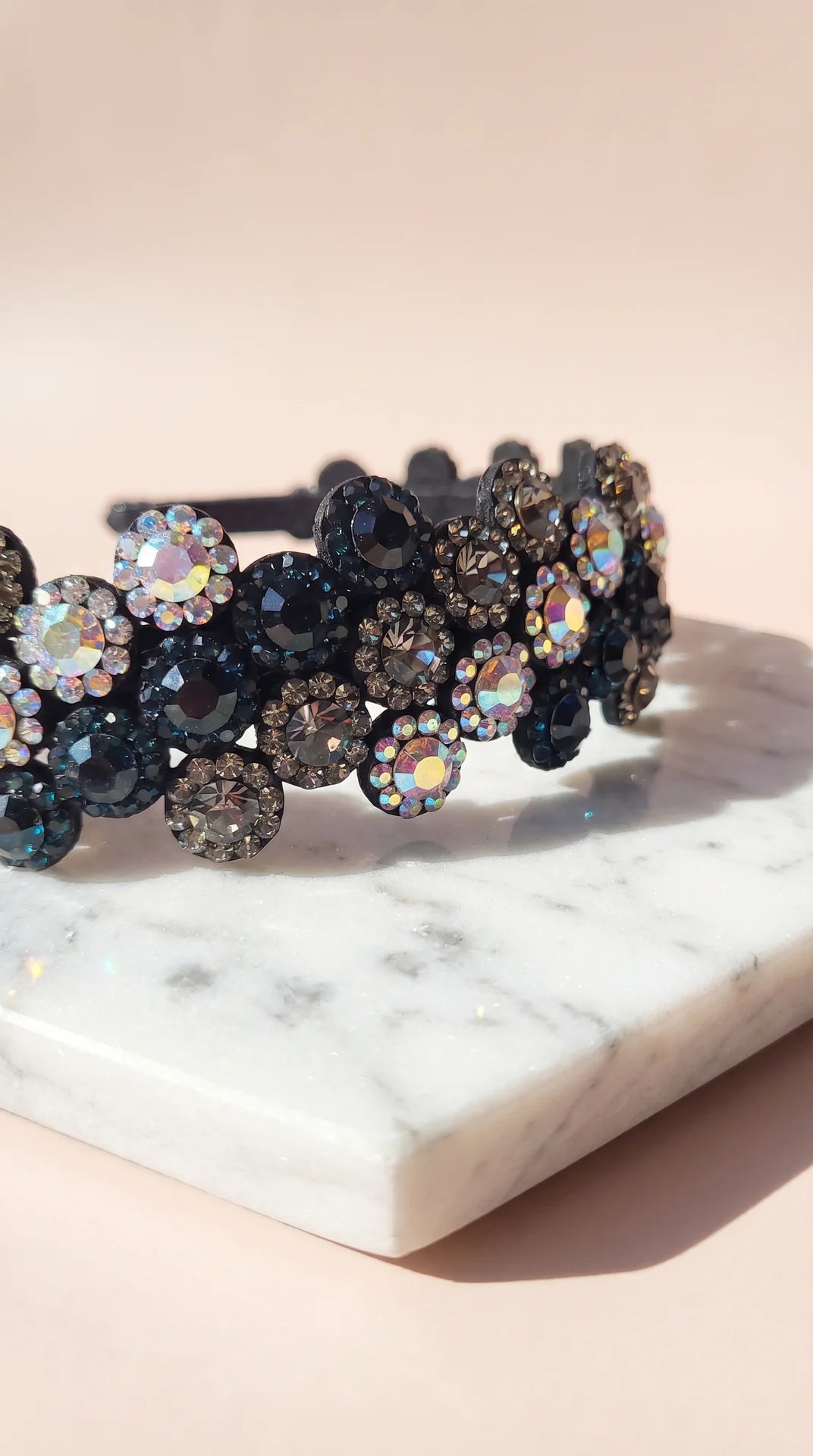 Women’s Flower Crystal Statement Headband & Hair Band