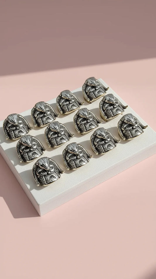 Stainless Steel Viking Warrior Men's Biker Ring