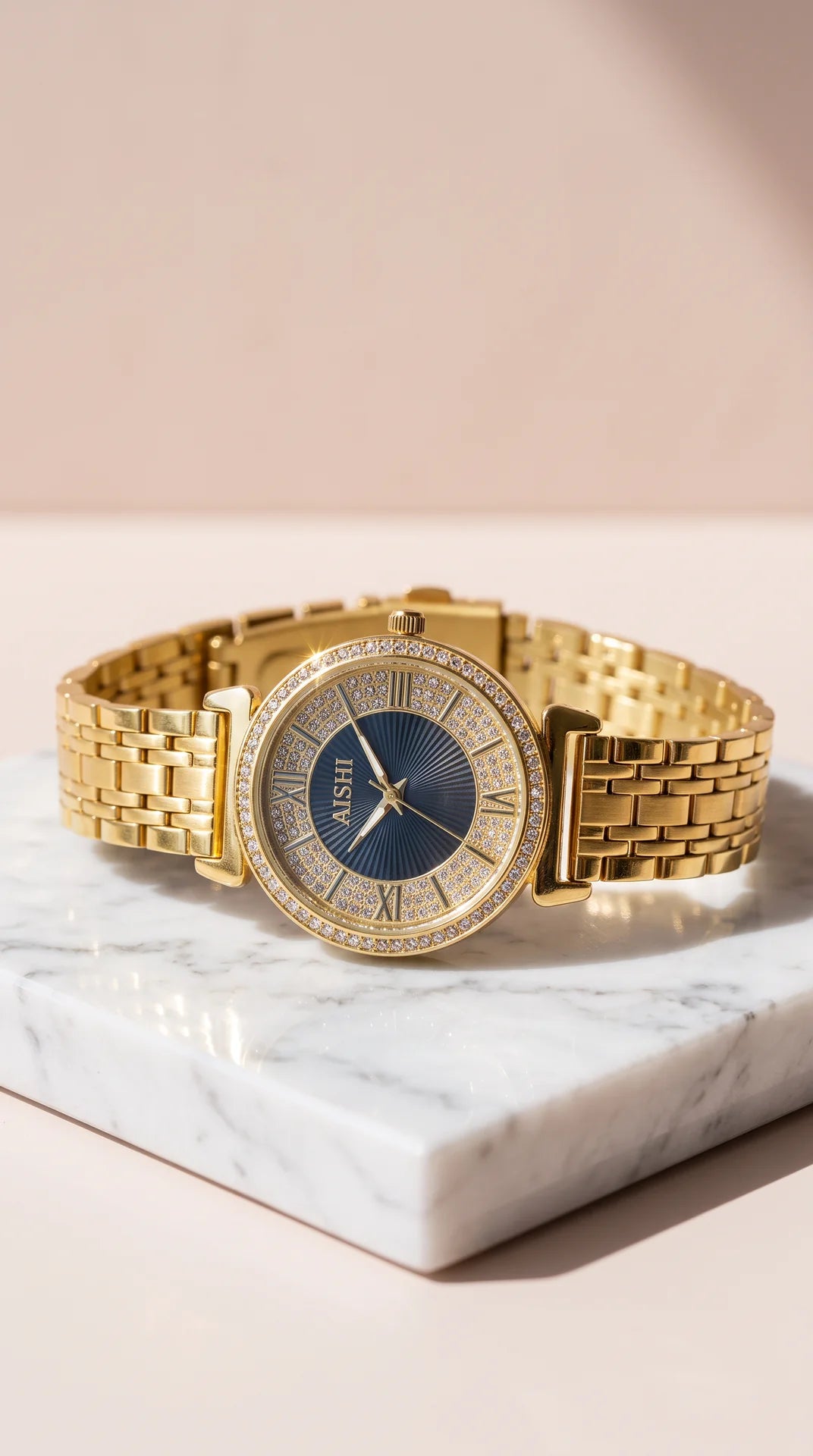 Crystal Roman Numeral Bracelet Watch