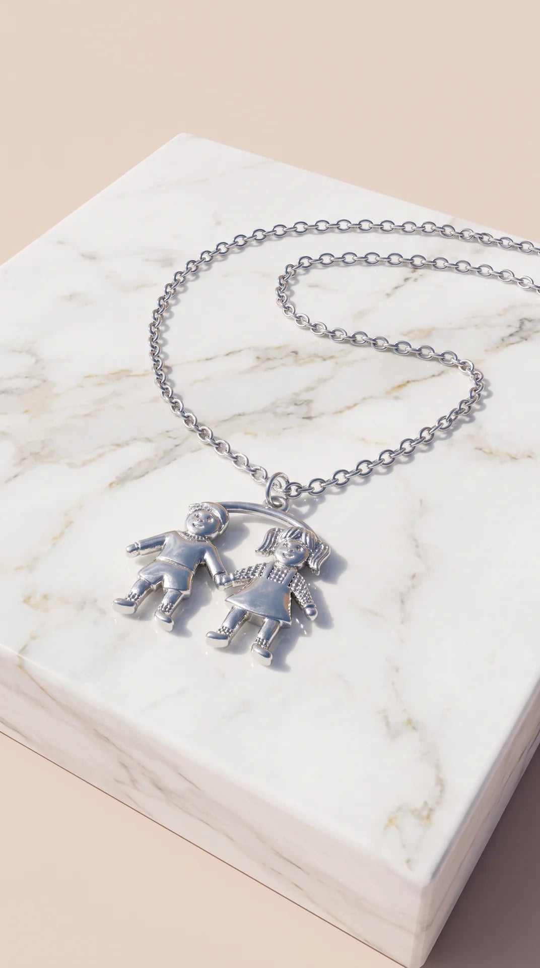 Kids Boy & Girl Necklace – Children’s Friendship Pendant