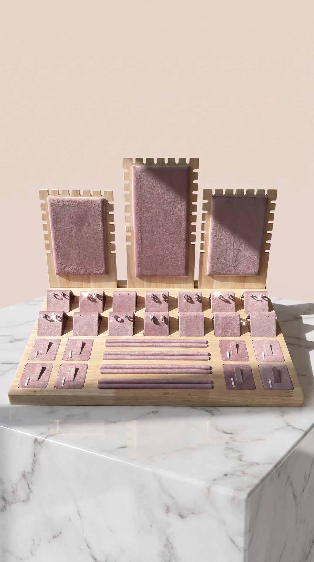 Luxury Velvet Jewellery Retail Display Stand