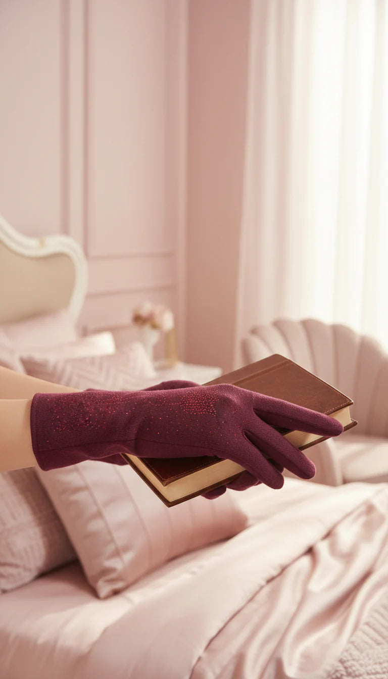 Crystal Tulip Flower Cozy Gloves Pack of 12