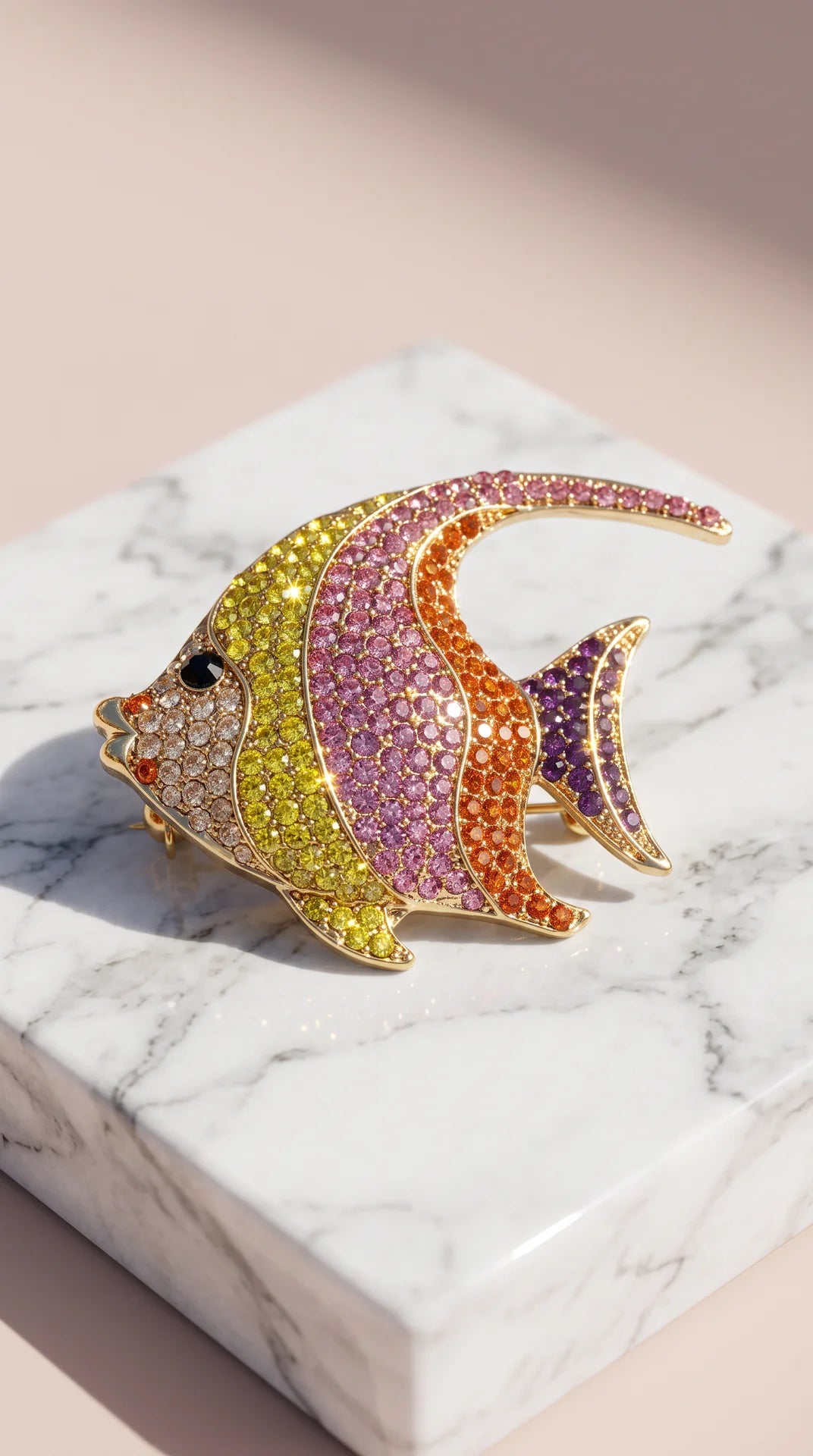 Tropical Fish Colourful Brooch Pin
