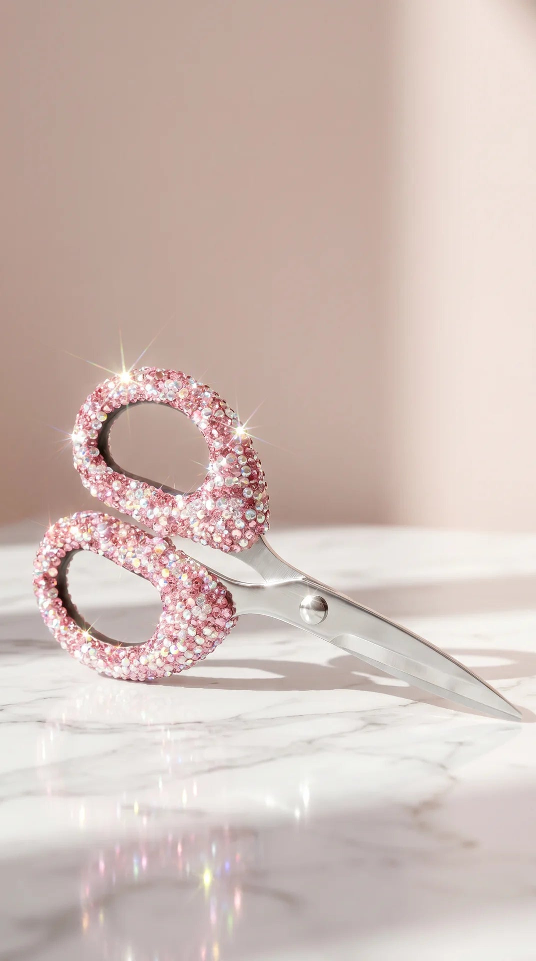 Crystal Stainless Steel Stationery Scissors