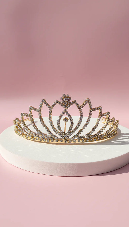 Curved Crystal Wedding Bridal Tiara Crown