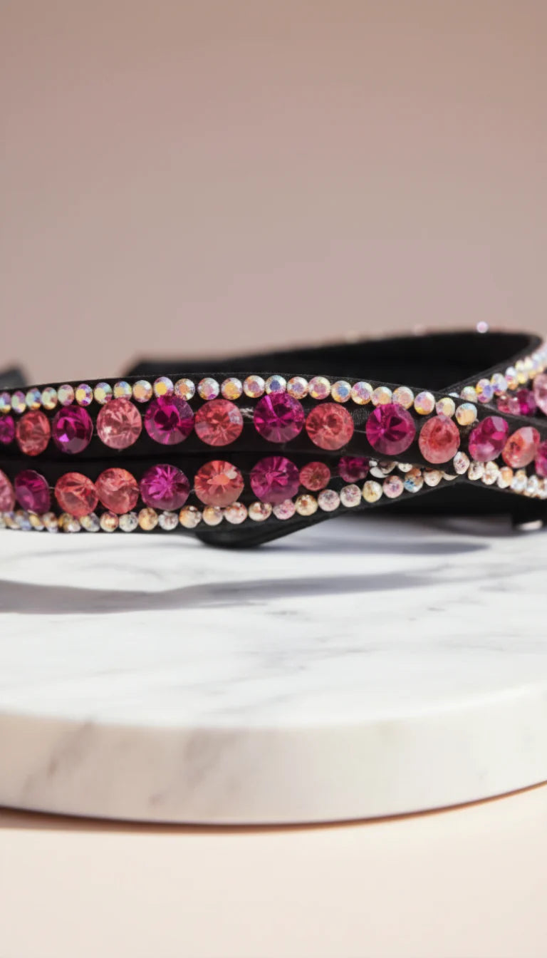 Women’s Wavey Crystal Statement Headband & Hair Band