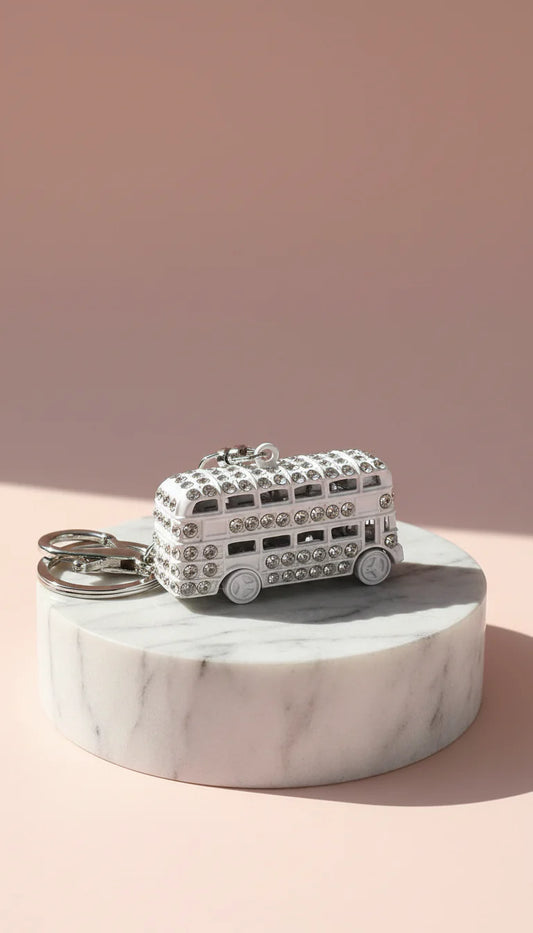 London Bus Crystal Key Ring & Bag Charm