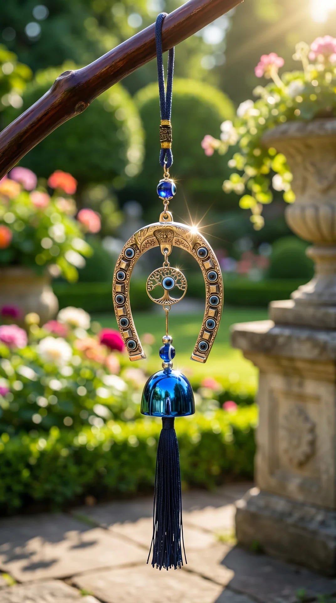Evil Eye Tassel Wind Chime